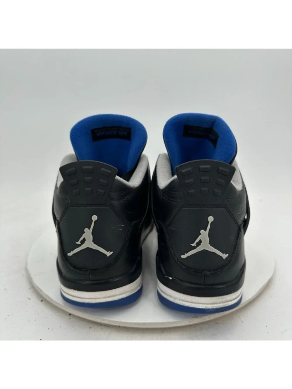 Nike Air Jordan 4 Men Sz 10.5 308497-006 Motorsports Alternate Black Silver Shoe
